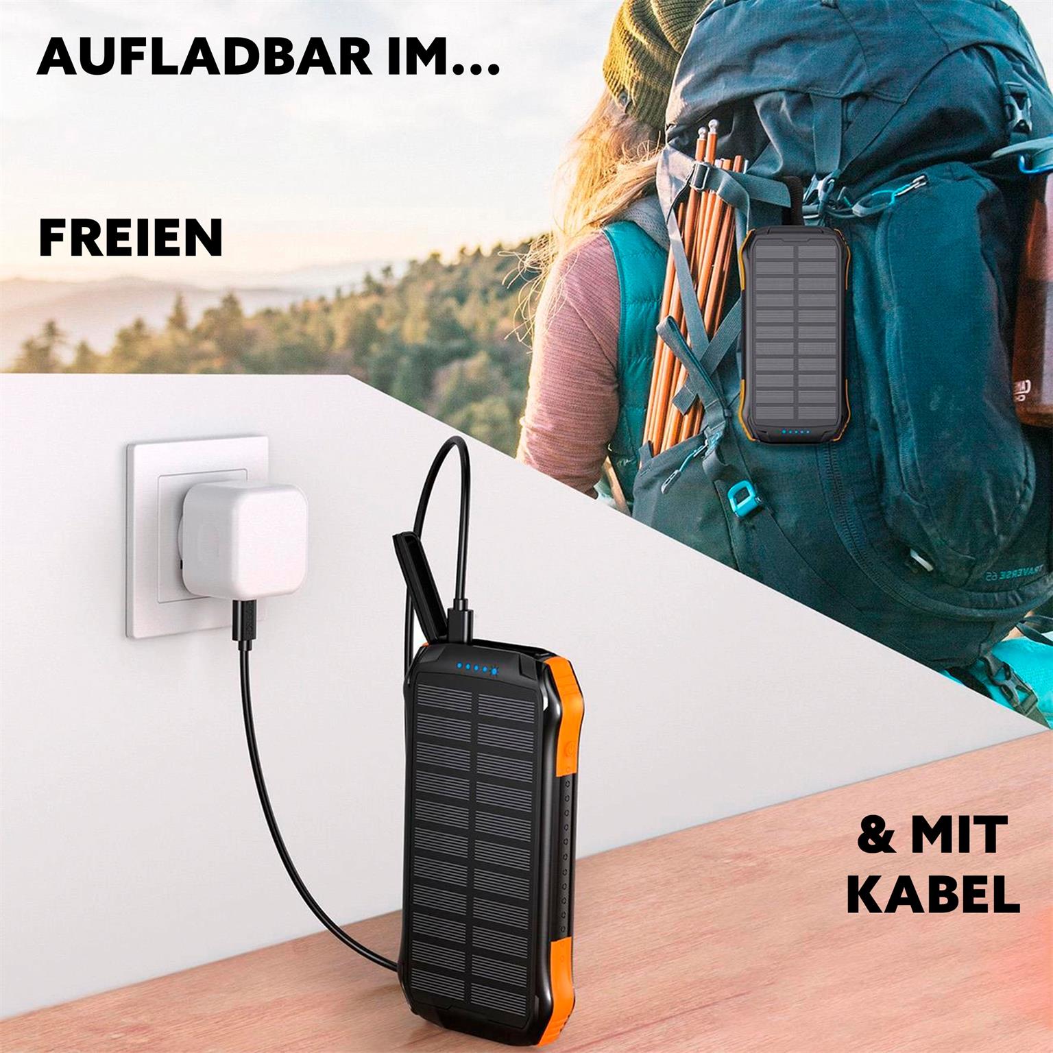 Choetech Powerbank mit induktivem Laden 10000 mAh – Qi Solar Powerbank, USB-C, USB-A, Solar Ladegerät – Weiteres Produktbild 4 Choetech Powerbank mit induktivem Laden 10000 mAh – Qi Solar Powerbank, USB-C, USB-A, Solar Ladegerät – Weiteres Produktbild 4