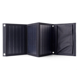 Choetech Reise-Solarladegerät – Tragbares 22W Solarpanel, 2x USB 5V, Faltbares Design – Schwarz