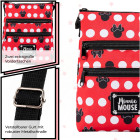 Disney Minnie Mouse Umhängetasche – Minnie Maus Tasche für Kinder mit Schultergurt und Frontfach für Alltag – Produktbild 3