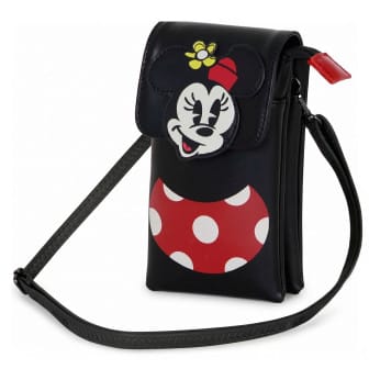 Disney Minnie Mouse Umhängetasche – Minnie Maus Tasche für Kinder mit Schultergurt und Frontfach für Alltag – Schwarz Disney Minnie Mouse Umhängetasche – Minnie Maus Tasche für Kinder mit Schultergurt und Frontfach für Alltag – Schwarz