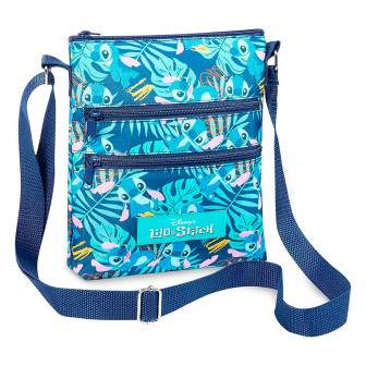 Disney Stitch Umhängetasche – Stitch Schultertasche mit verstellbarem Riemen für Alltag und Freizeit – Blau/Mehrfarbig
