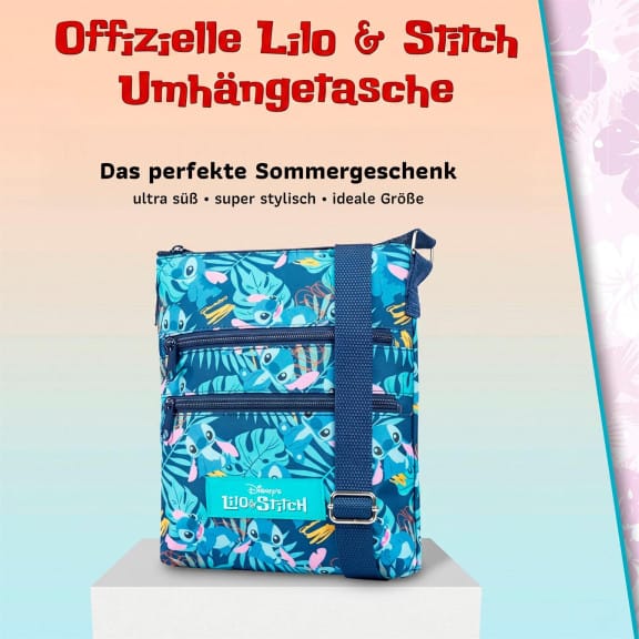Disney Stitch Umhängetasche – Stitch Schultertasche mit verstellbarem Riemen für Alltag und Freizeit – Weiteres Produktbild 2 Disney Stitch Umhängetasche – Stitch Schultertasche mit verstellbarem Riemen für Alltag und Freizeit – Weiteres Produktbild 2