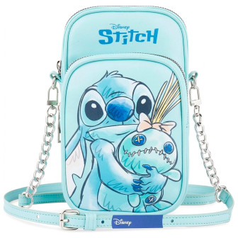 Disney Stitch Umhängetasche – Stitch Schultertasche mit verstellbarem Riemen für Alltag und Freizeit – Hellblau