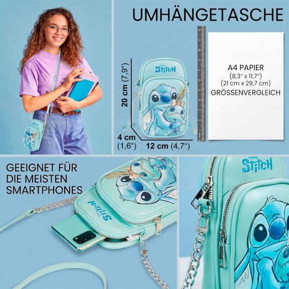 Disney Stitch Umhängetasche – Stitch Schultertasche mit verstellbarem Riemen für Alltag und Freizeit – Weiteres Produktbild 2 Disney Stitch Umhängetasche – Stitch Schultertasche mit verstellbarem Riemen für Alltag und Freizeit – Weiteres Produktbild 2