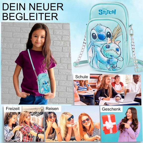 Disney Stitch Umhängetasche – Stitch Schultertasche mit verstellbarem Riemen für Alltag und Freizeit – Weiteres Produktbild 6 Disney Stitch Umhängetasche – Stitch Schultertasche mit verstellbarem Riemen für Alltag und Freizeit – Weiteres Produktbild 6