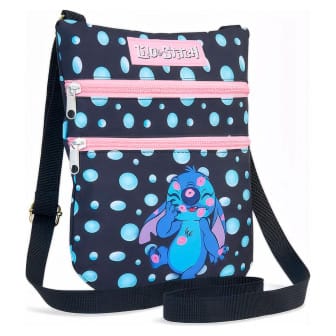 Disney Stitch Umhängetasche – Stitch Schultertasche mit verstellbarem Riemen für Alltag und Freizeit – Schwarz Disney Stitch Umhängetasche – Stitch Schultertasche mit verstellbarem Riemen für Alltag und Freizeit – Schwarz
