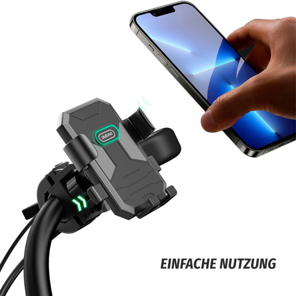 Dudao F7C Fahrrad Motorrad Telefonhalter – Smartphone Halterung Fahrrad Universal Handyhalterung Lenker stabil – Weiteres Produktbild 2