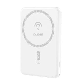 Dudao K14S MagSafe kabellose Powerbank 20W 5000mAh – Wireless Powerbank mit induktivem Laden unterwegs – Weiß Dudao K14S MagSafe kabellose Powerbank 20W 5000mAh – Wireless Powerbank mit induktivem Laden unterwegs – Weiß