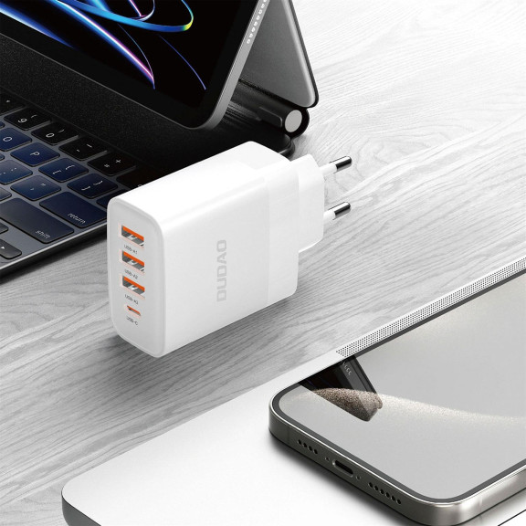 Dudao Netzladegerät 3x USB-A 1x USB-C – Universal Ladegerät für mehrere Geräte Ladeadapter mit 4 Ports – Weiteres Produktbild 2 Dudao Netzladegerät 3x USB-A 1x USB-C – Universal Ladegerät für mehrere Geräte Ladeadapter mit 4 Ports – Weiteres Produktbild 2