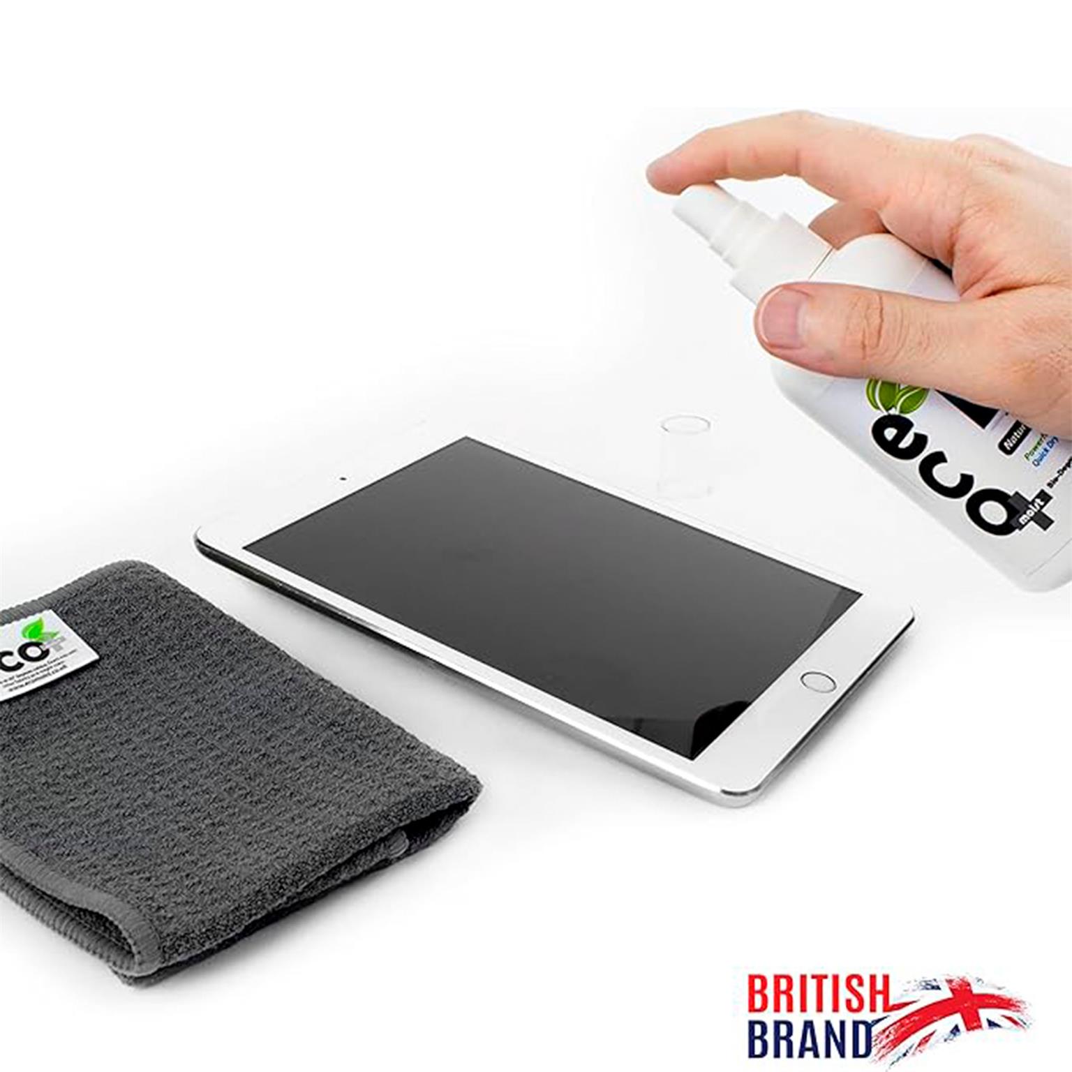 Ecomoist Bildschirm Reinigungsset – für Smartphones und andere Geräte, Mikrofasertuch, Displayreiniger 250 ml – Weiteres Produktbild 2 Ecomoist Bildschirm Reinigungsset – für Smartphones und andere Geräte, Mikrofasertuch, Displayreiniger 250 ml – Weiteres Produktbild 2