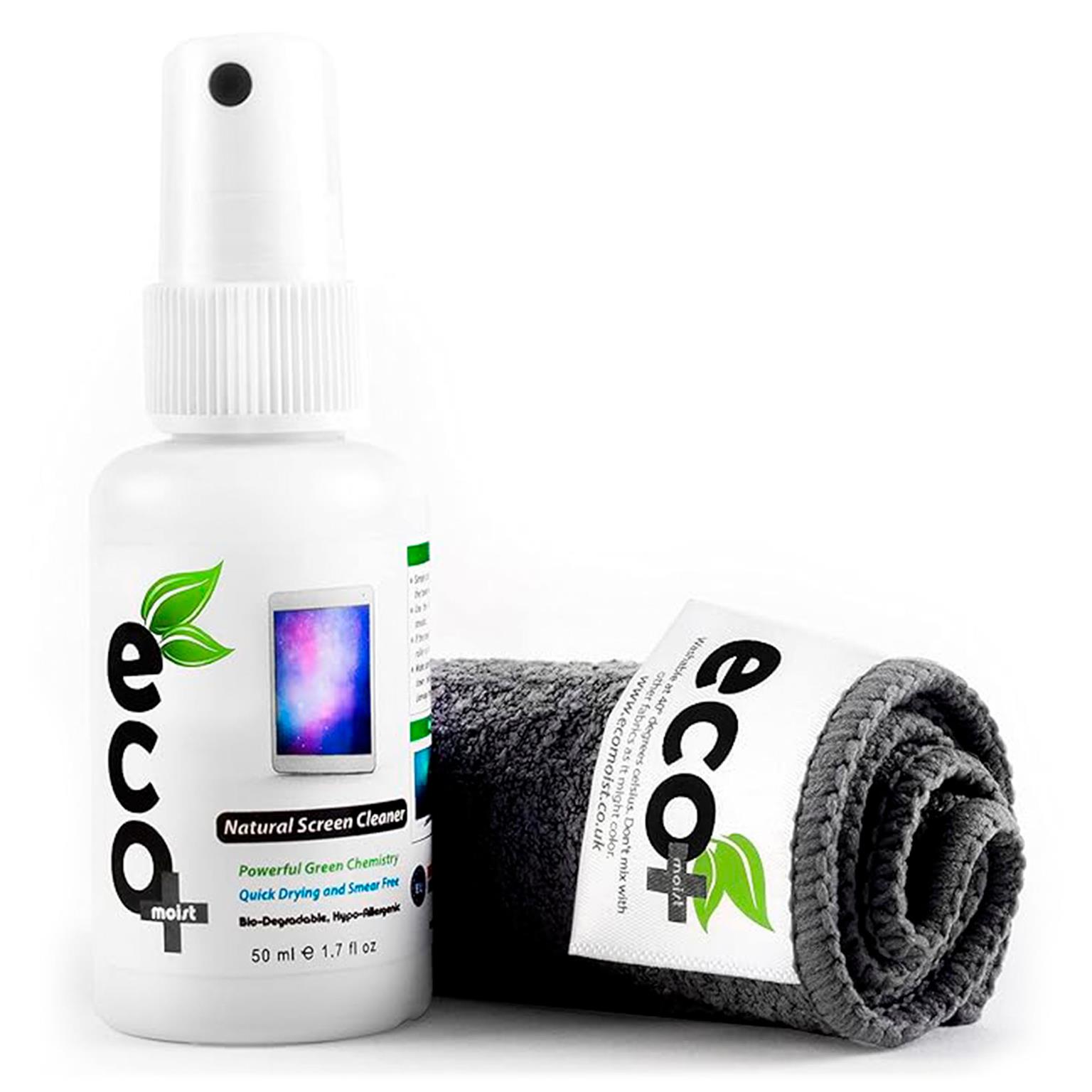 Ecomoist Bildschirm Reinigungsset – für Smartphones und andere Geräte, Mikrofasertuch, Displayreiniger 50 ml – Weiteres Produktbild 1 Ecomoist Bildschirm Reinigungsset – für Smartphones und andere Geräte, Mikrofasertuch, Displayreiniger 50 ml – Weiteres Produktbild 1