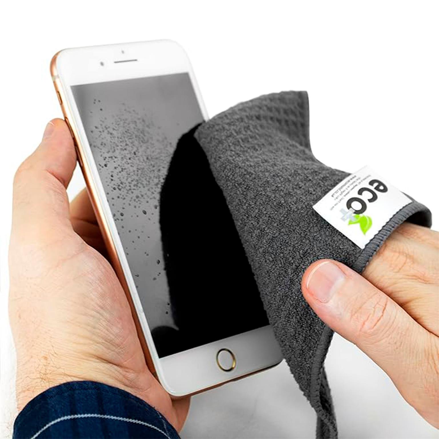 Ecomoist Bildschirm Reinigungsset – für Smartphones und andere Geräte, Mikrofasertuch, Displayreiniger 50 ml – Weiteres Produktbild 2