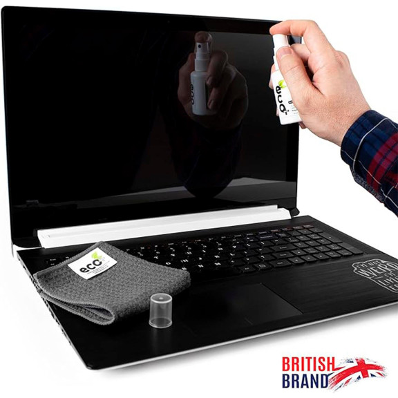 Ecomoist Bildschirm Reinigungsset – für Smartphones und andere Geräte, Mikrofasertuch, Displayreiniger 50 ml – Weiteres Produktbild 4