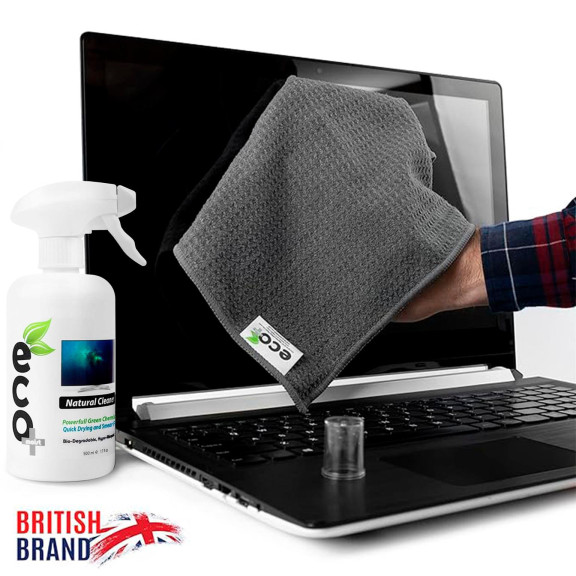 Ecomoist Bildschirm Reinigungsset – für Smartphones und andere Geräte, 2 Mikrofasertücher, Displayreiniger 500 ml – Weiteres Produktbild 5