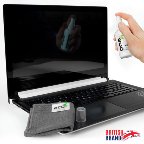 Ecomoist Bildschirm Reinigungsset – für Smartphones und andere Geräte, Mikrofasertuch, Displayreiniger 100 ml – Weiteres Produktbild 4