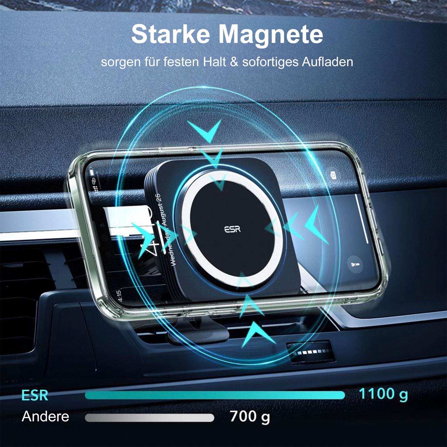 ESR Classic Hybrid MagSafe-Hülle mit HaloLock für iPhone 13 Pro Max – mit Militärnorm-Schutz – Weiteres Produktbild 3