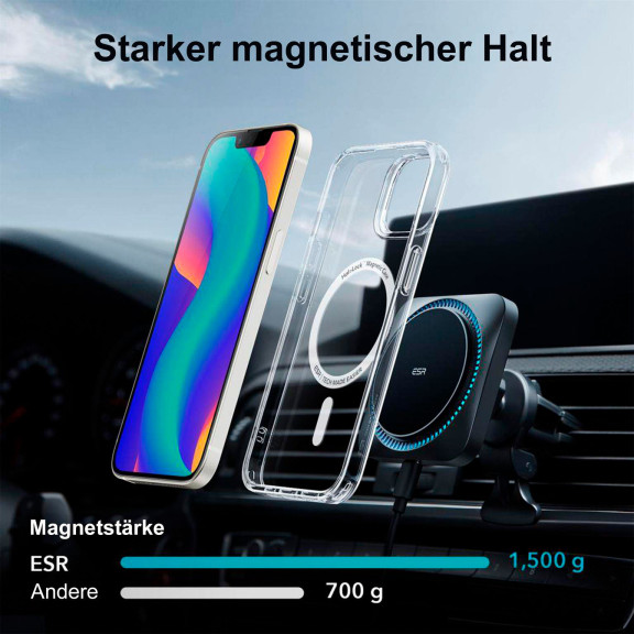 ESR Classic Hybrid MagSafe-Hülle mit HaloLock für iPhone 14 Plus – mit Militärnorm-Schutz – Weiteres Produktbild 3