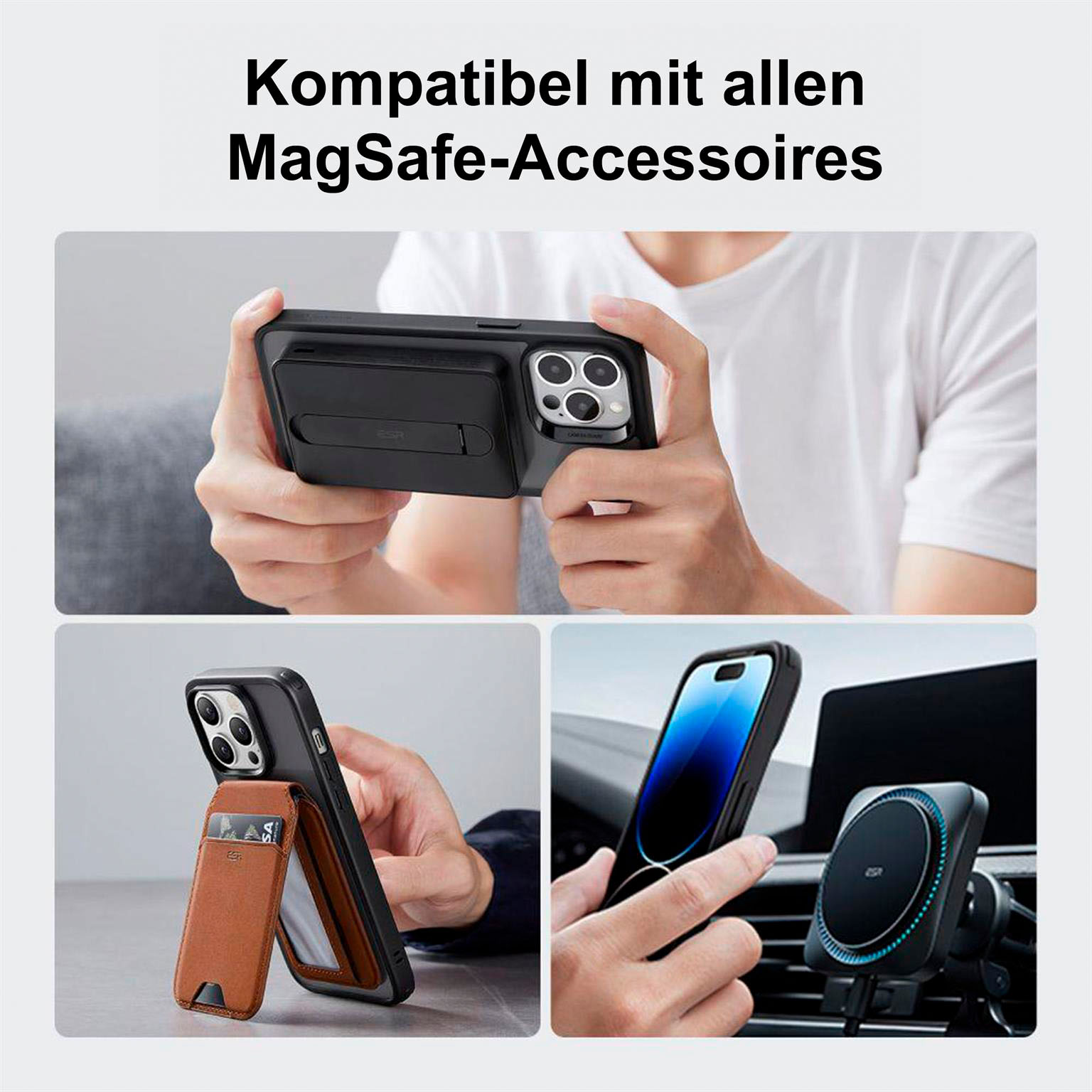 ESR Classic Hybrid MagSafe-Hülle mit HaloLock für iPhone 14 Pro – mit Militärnorm-Schutz – Weiteres Produktbild 7