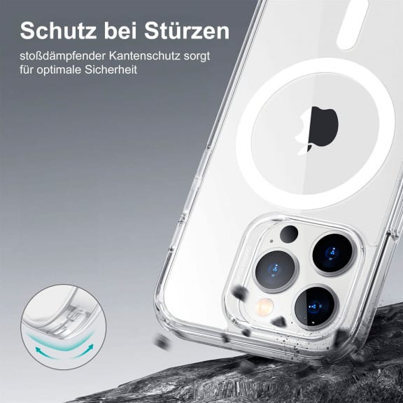 ESR Classic Hybrid MagSafe-Hülle mit HaloLock für iPhone 14 Pro Max – mit Militärnorm-Schutz – Weiteres Produktbild 4 ESR Classic Hybrid MagSafe-Hülle mit HaloLock für iPhone 14 Pro Max – mit Militärnorm-Schutz – Weiteres Produktbild 4