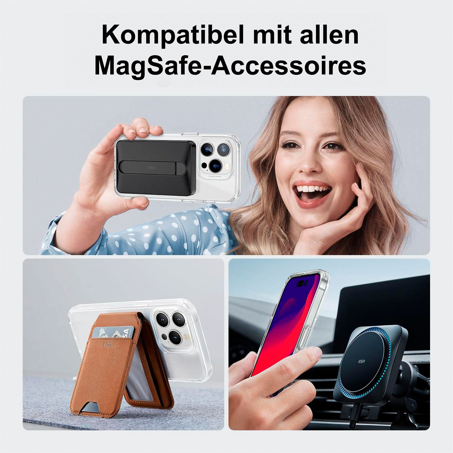 ESR Classic Hybrid MagSafe-Hülle mit HaloLock für iPhone 14 Pro Max – mit Militärnorm-Schutz – Weiteres Produktbild 7 ESR Classic Hybrid MagSafe-Hülle mit HaloLock für iPhone 14 Pro Max – mit Militärnorm-Schutz – Weiteres Produktbild 7