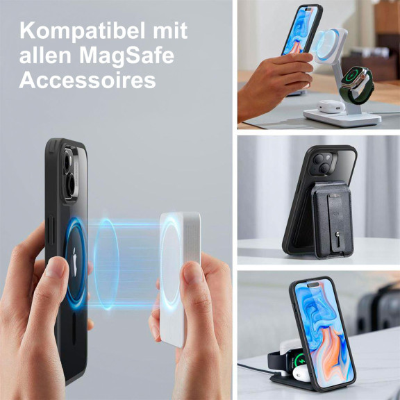ESR Classic Hybrid MagSafe-Hülle mit HaloLock für iPhone 15 – mit Militärnorm-Schutz – Weiteres Produktbild 3