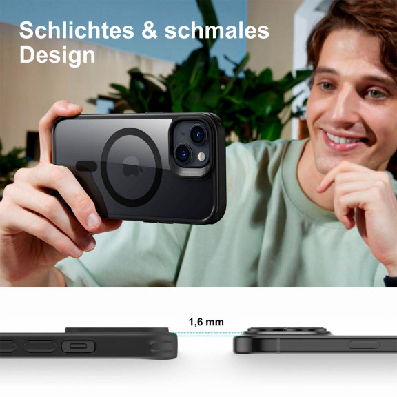 ESR Classic Hybrid MagSafe-Hülle mit HaloLock für iPhone 15 – mit Militärnorm-Schutz – Weiteres Produktbild 7 ESR Classic Hybrid MagSafe-Hülle mit HaloLock für iPhone 15 – mit Militärnorm-Schutz – Weiteres Produktbild 7