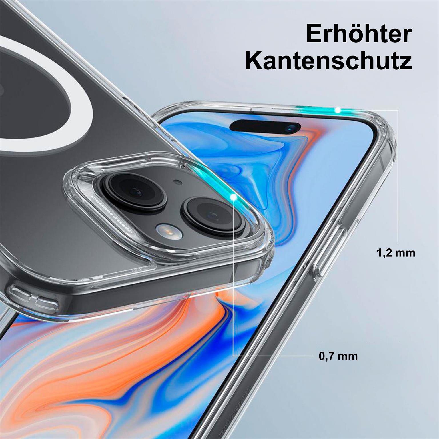 ESR Classic Hybrid MagSafe-Hülle mit HaloLock für iPhone 15 – mit Militärnorm-Schutz – Weiteres Produktbild 5 ESR Classic Hybrid MagSafe-Hülle mit HaloLock für iPhone 15 – mit Militärnorm-Schutz – Weiteres Produktbild 5