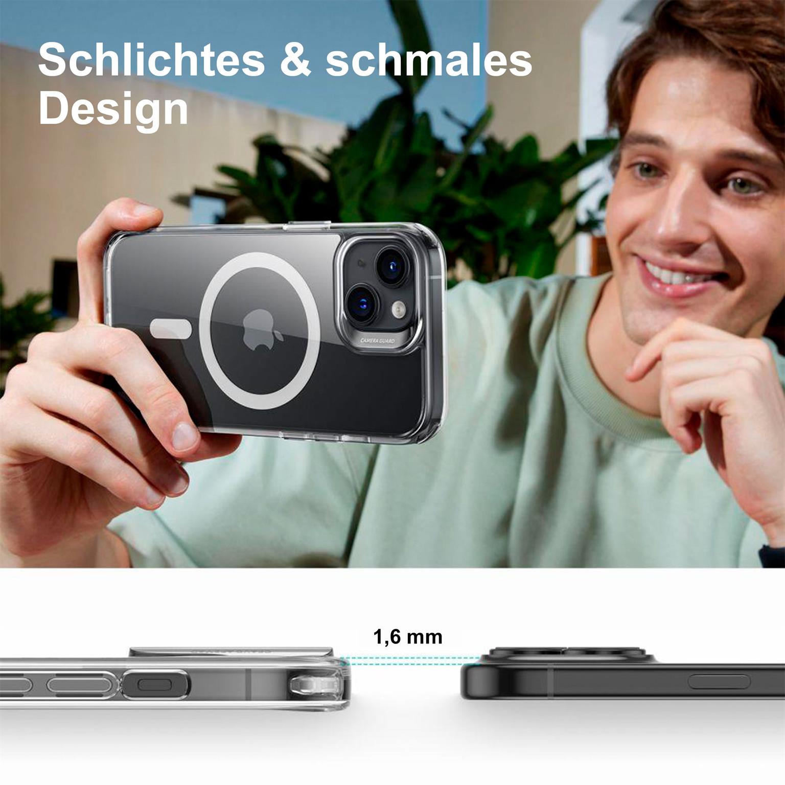 ESR Classic Hybrid MagSafe-Hülle mit HaloLock für iPhone 15 – mit Militärnorm-Schutz – Weiteres Produktbild 7