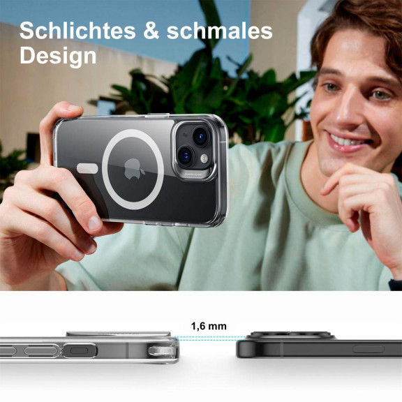 ESR Classic Hybrid MagSafe-Hülle mit HaloLock für iPhone 15 – mit Militärnorm-Schutz – Weiteres Produktbild 7