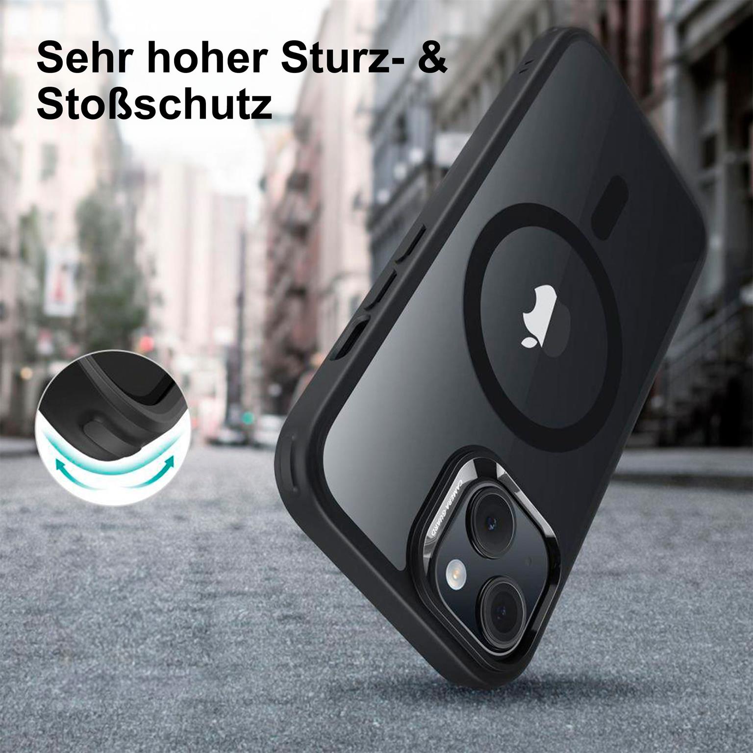 ESR Classic Hybrid MagSafe-Hülle mit HaloLock für iPhone 15 Plus – mit Militärnorm-Schutz – Weiteres Produktbild 4 ESR Classic Hybrid MagSafe-Hülle mit HaloLock für iPhone 15 Plus – mit Militärnorm-Schutz – Weiteres Produktbild 4