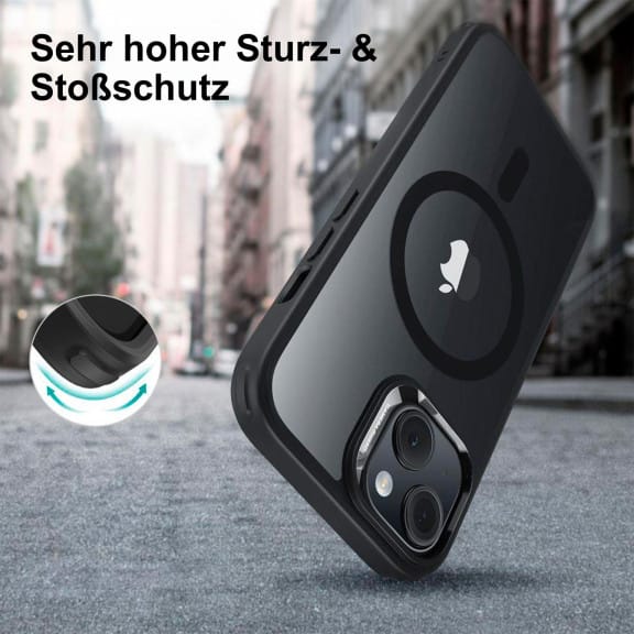 ESR Classic Hybrid MagSafe-Hülle mit HaloLock für iPhone 15 Plus – mit Militärnorm-Schutz – Weiteres Produktbild 4 ESR Classic Hybrid MagSafe-Hülle mit HaloLock für iPhone 15 Plus – mit Militärnorm-Schutz – Weiteres Produktbild 4