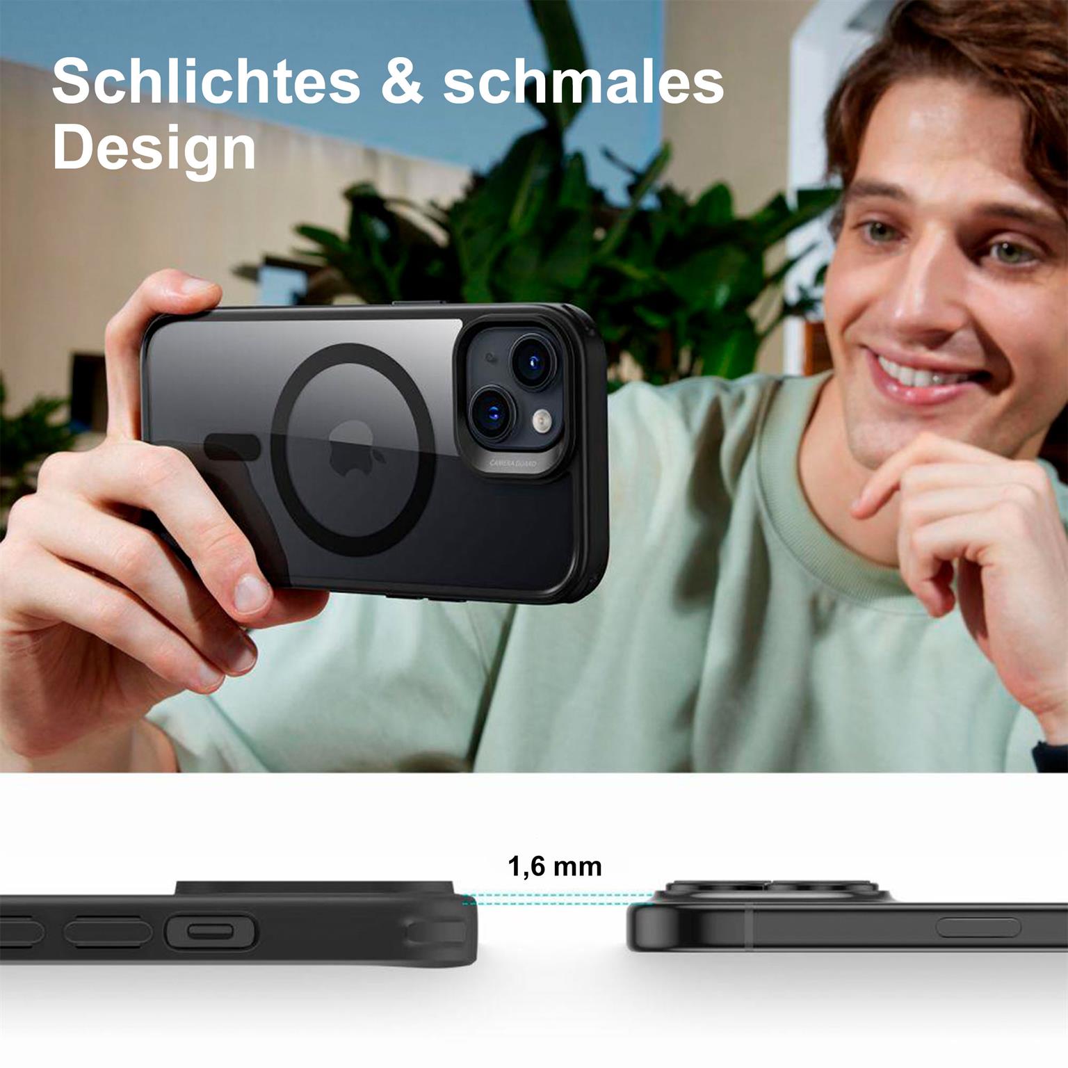 ESR Classic Hybrid MagSafe-Hülle mit HaloLock für iPhone 15 Plus – mit Militärnorm-Schutz – Weiteres Produktbild 7 ESR Classic Hybrid MagSafe-Hülle mit HaloLock für iPhone 15 Plus – mit Militärnorm-Schutz – Weiteres Produktbild 7