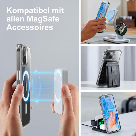 ESR Classic Hybrid MagSafe-Hülle mit HaloLock für iPhone 15 Plus – mit Militärnorm-Schutz – Weiteres Produktbild 3 ESR Classic Hybrid MagSafe-Hülle mit HaloLock für iPhone 15 Plus – mit Militärnorm-Schutz – Weiteres Produktbild 3