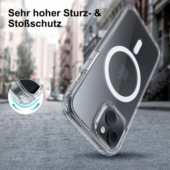 ESR Classic Hybrid MagSafe-Hülle mit HaloLock für iPhone 15 Plus – mit Militärnorm-Schutz – Weiteres Produktbild 4