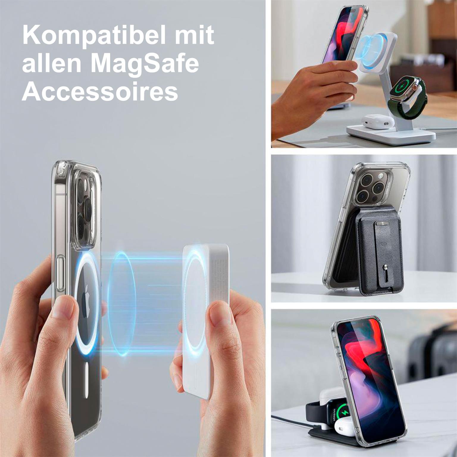 ESR Classic Hybrid MagSafe-Hülle mit HaloLock für iPhone 15 Pro Max – mit Militärnorm-Schutz – Weiteres Produktbild 3