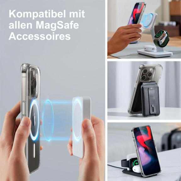 ESR Classic Hybrid MagSafe-Hülle mit HaloLock für iPhone 15 Pro Max – mit Militärnorm-Schutz – Weiteres Produktbild 3