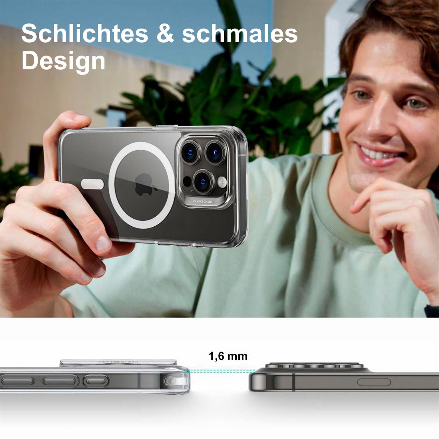 ESR Classic Hybrid MagSafe-Hülle mit HaloLock für iPhone 15 Pro Max – mit Militärnorm-Schutz – Weiteres Produktbild 7 ESR Classic Hybrid MagSafe-Hülle mit HaloLock für iPhone 15 Pro Max – mit Militärnorm-Schutz – Weiteres Produktbild 7