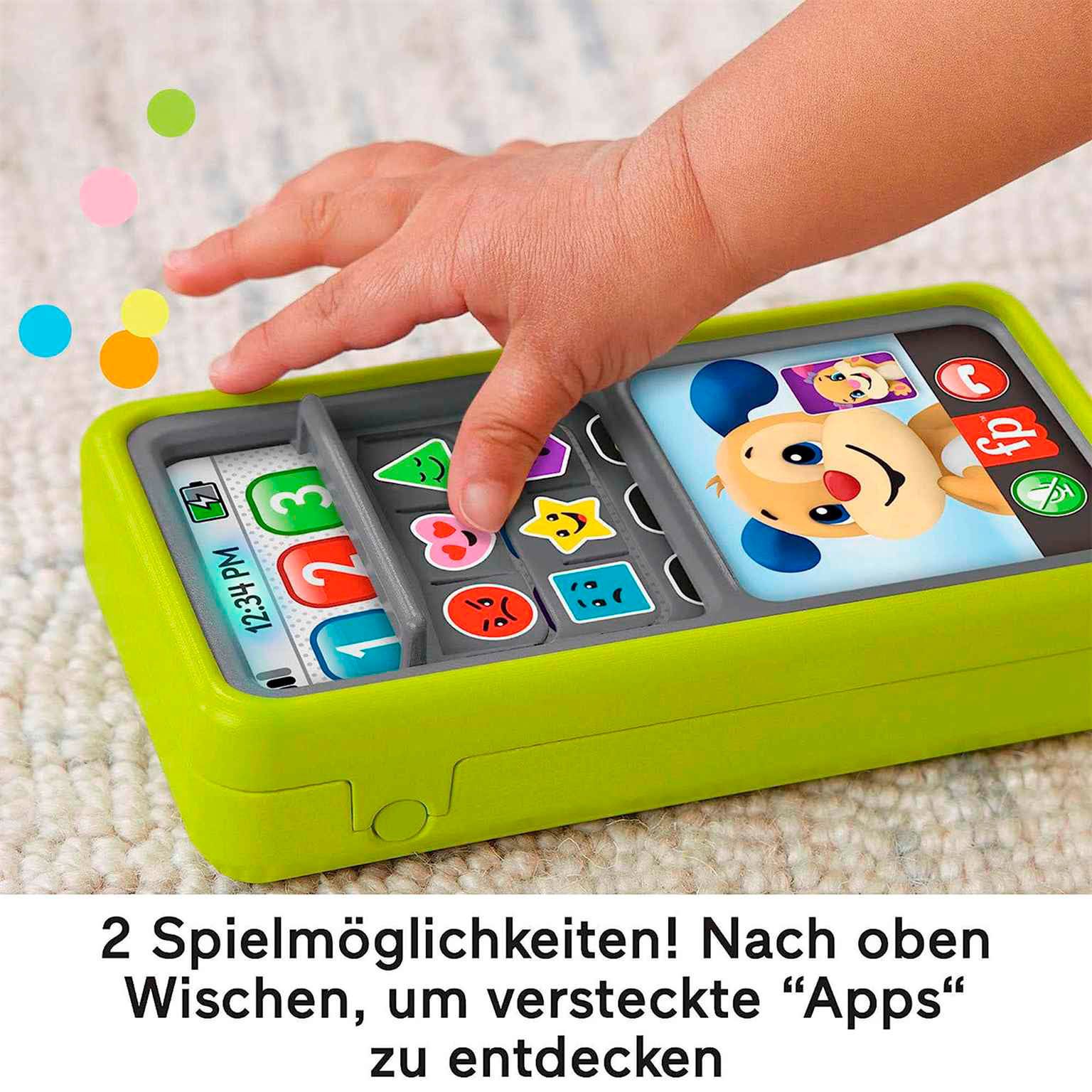 Fisher-Price Lernspaß 2-in-1 Smartphone – Interaktives Spielzeugtelefon, Pädagogisches Smartphone mit Lernfunktionen – Weiteres Produktbild 3 Fisher-Price Lernspaß 2-in-1 Smartphone – Interaktives Spielzeugtelefon, Pädagogisches Smartphone mit Lernfunktionen – Weiteres Produktbild 3