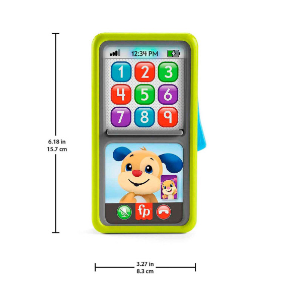 Fisher-Price Lernspaß 2-in-1 Smartphone – Interaktives Spielzeugtelefon, Pädagogisches Smartphone mit Lernfunktionen – Weiteres Produktbild 5
