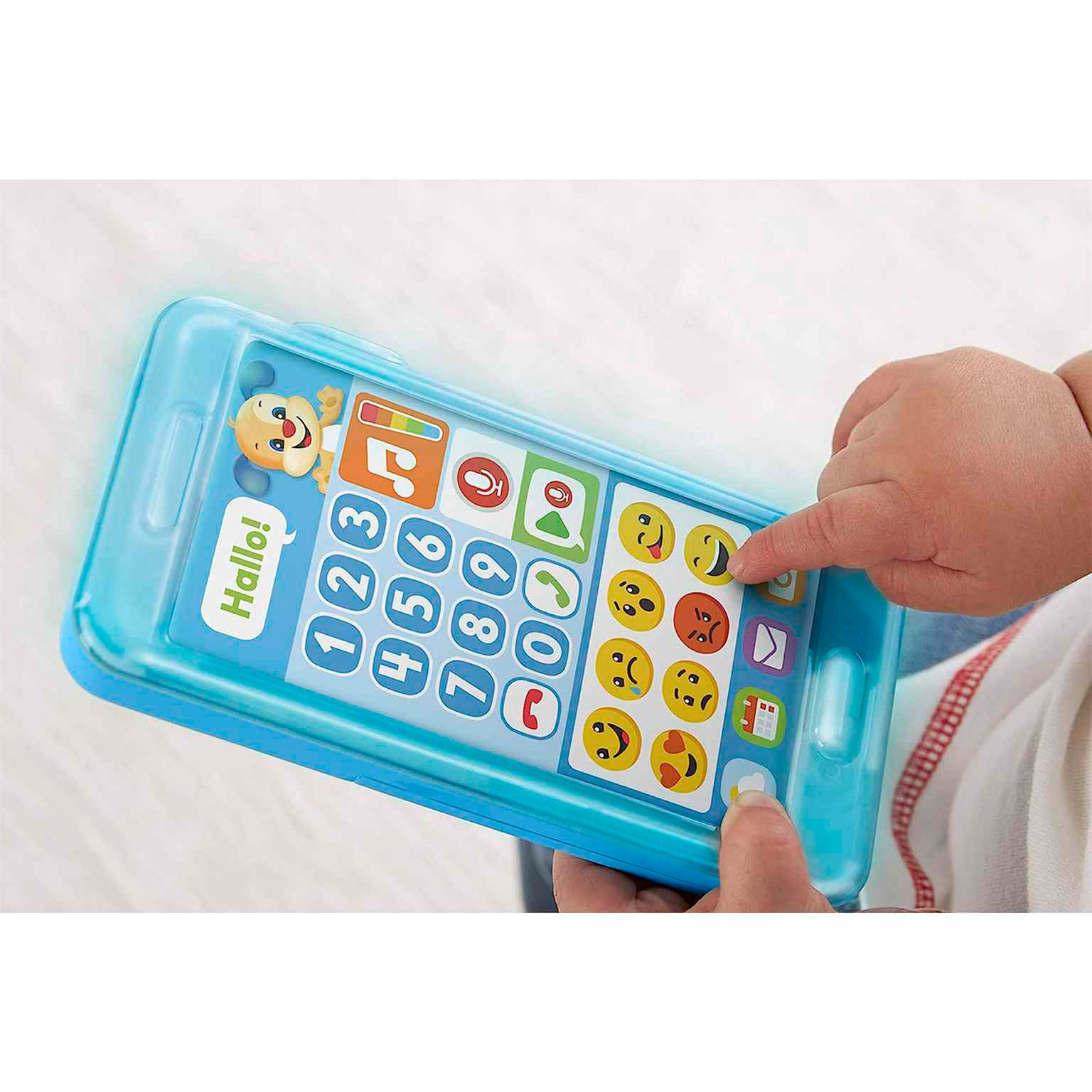 Fisher-Price Lernspaß Spielzeugtelefon – Interaktives Kinderspielzeug mit Lichtern und Telefongeräuschen – Weiteres Produktbild 6