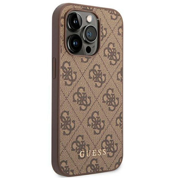 Guess 4G Metal Gold Logo Case iPhone 14 Pro Max – Hardcase, robust und kompatibel mit kabellosem Laden – Weiteres Produktbild 4