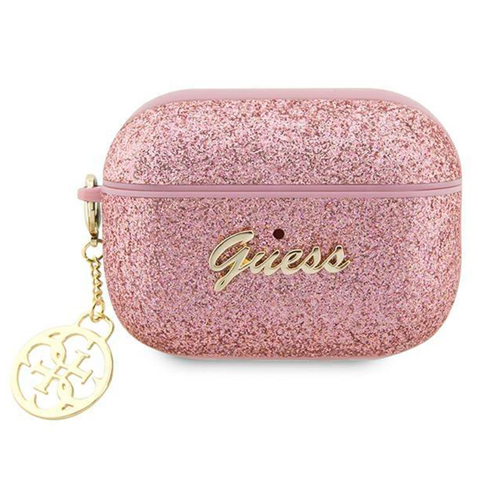 Guess Glitter Flake Hülle – Schutzhülle für AirPods Pro 2 mit Glitzer und kabellosem Laden – Weiteres Produktbild 1