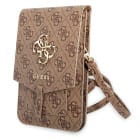 Guess Handtasche – elegante Umhängetasche für Smartphones mit goldenem Big Logo, AllOver 4G Logo Serie – Weiteres Produktbild 1