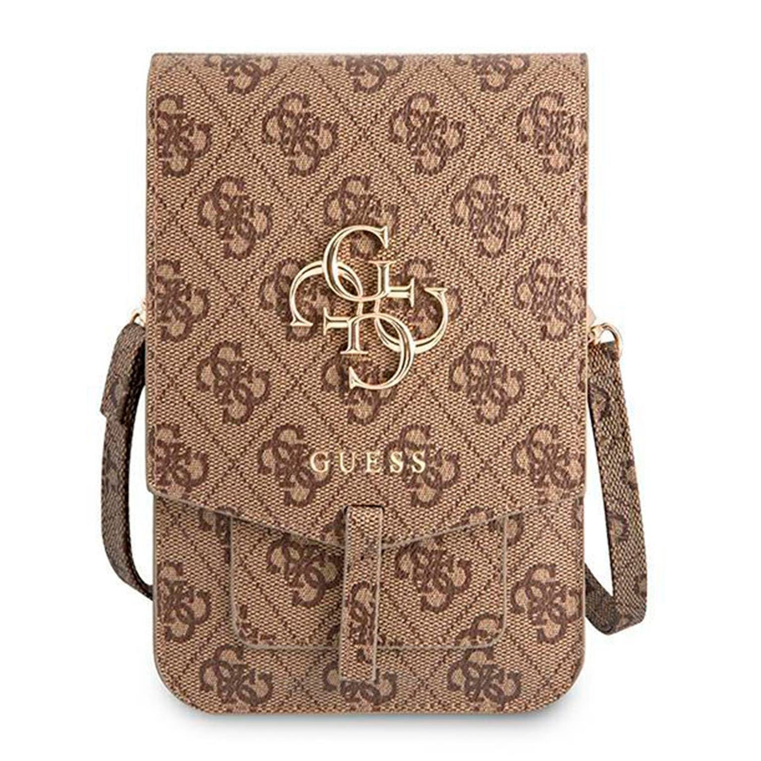 Guess Handtasche – elegante Umhängetasche für Smartphones mit goldenem Big Logo, AllOver 4G Logo Serie – Weiteres Produktbild 2 Guess Handtasche – elegante Umhängetasche für Smartphones mit goldenem Big Logo, AllOver 4G Logo Serie – Weiteres Produktbild 2