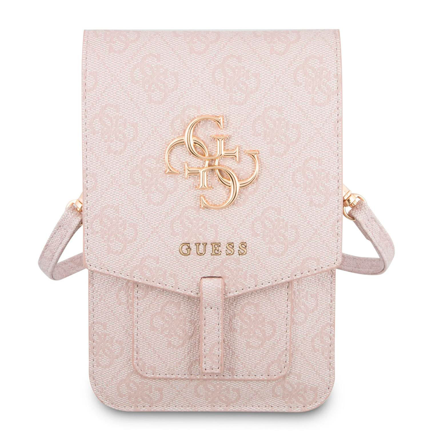 Guess Handtasche – elegante Umhängetasche für Smartphones mit goldenem Big Logo, AllOver 4G Logo Serie – Weiteres Produktbild 2 Guess Handtasche – elegante Umhängetasche für Smartphones mit goldenem Big Logo, AllOver 4G Logo Serie – Weiteres Produktbild 2