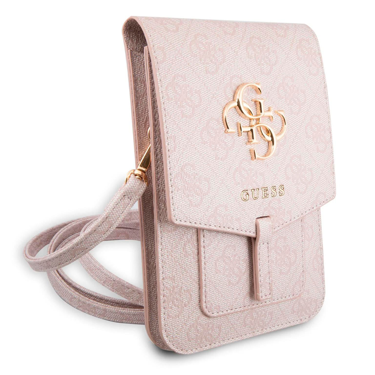 Guess Handtasche – elegante Umhängetasche für Smartphones mit goldenem Big Logo, AllOver 4G Logo Serie – Weiteres Produktbild 3 Guess Handtasche – elegante Umhängetasche für Smartphones mit goldenem Big Logo, AllOver 4G Logo Serie – Weiteres Produktbild 3