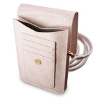 Guess Handtasche – elegante Umhängetasche für Smartphones mit goldenem Big Logo, AllOver 4G Logo Serie – Weiteres Produktbild 4