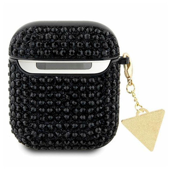 Guess Strass-Schutzhülle mit Dreiecks-Anhänger – Modische Schutzhülle für AirPods (1 / 2) – Weiteres Produktbild 2 Guess Strass-Schutzhülle mit Dreiecks-Anhänger – Modische Schutzhülle für AirPods (1 / 2) – Weiteres Produktbild 2