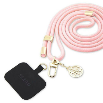 Guess Handyband zum Umhängen – Universal-Handyband mit Guess 4G-Logo für Smartphones, CBDY Serie, Kordelgürtel – Rosa