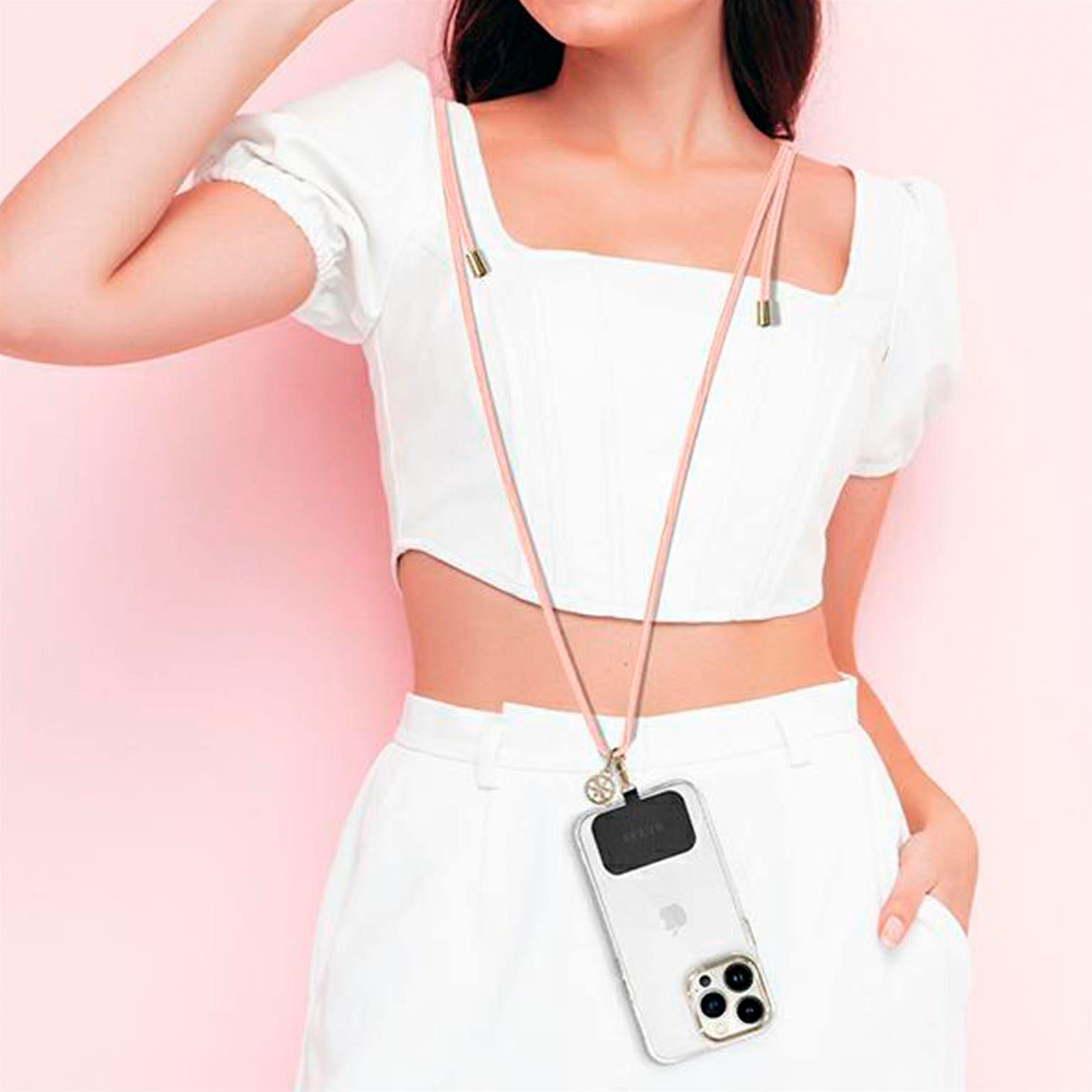 Guess Handyband zum Umhängen – Universal-Handyband mit Guess 4G-Logo für Smartphones, CBDY Serie, Kordelgürtel – Weiteres Produktbild 4